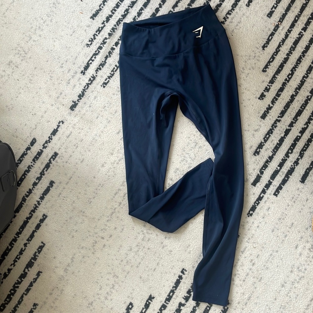 Gymshark, Leggings, size small, navy blue